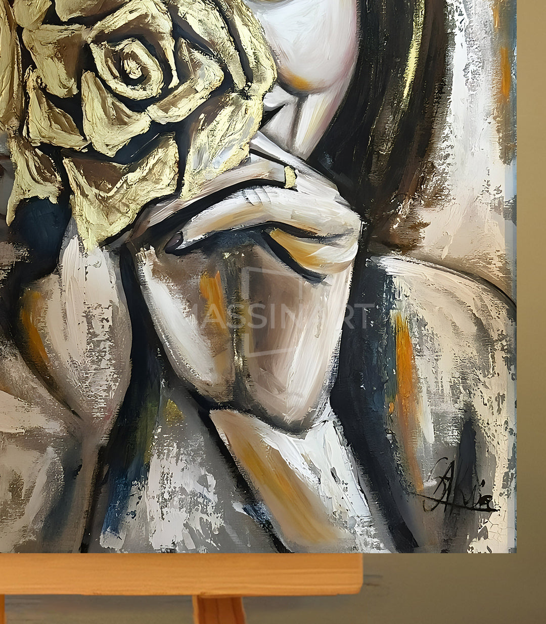 The Rose Gaze - signé par l'artiste Samira AKR.